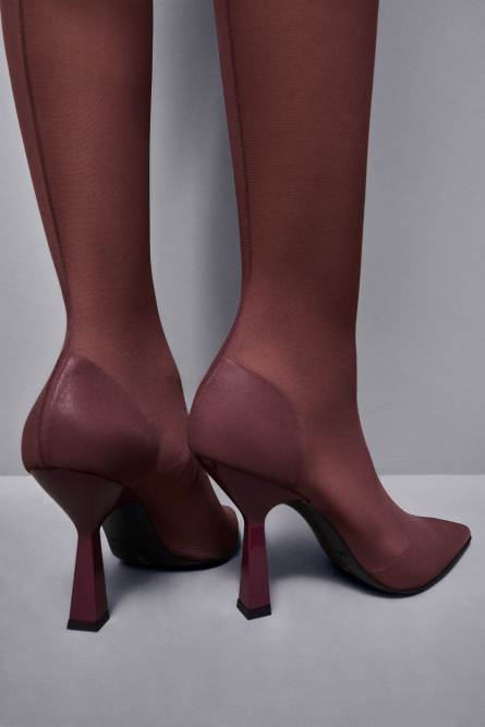 Overknee boots in tulle, Red, Patrizia Pepe