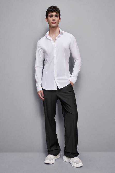 Camicia popeline lunga, Bianco, Patrizia Pepe