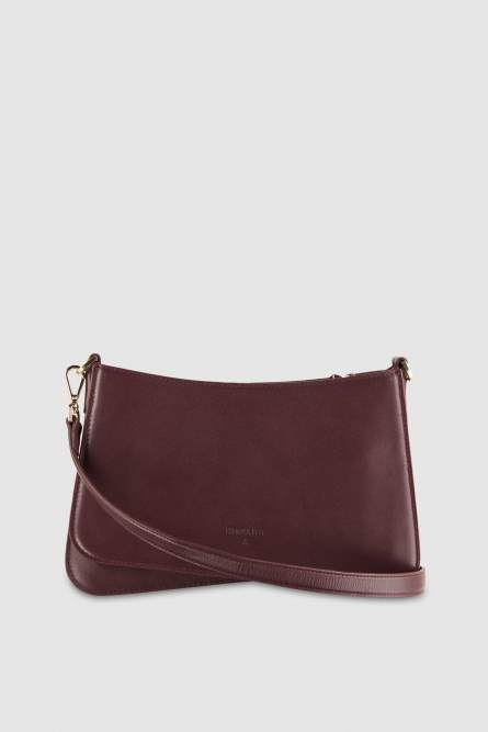 Shoulder bag with leather handles, Purple, Patrizia Pepe