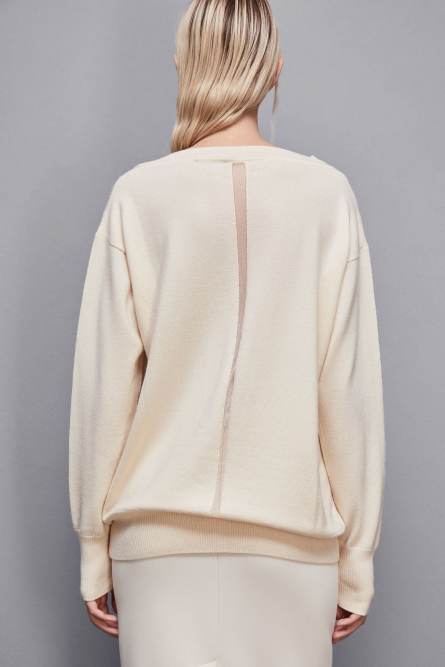 Soft wool sweater, Beige, Patrizia Pepe