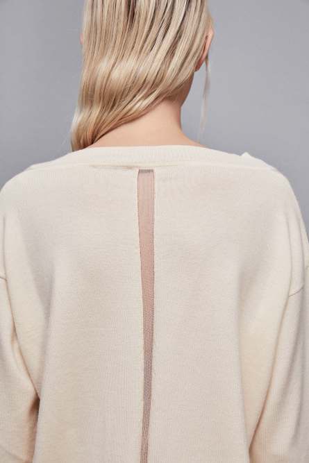 Soft wool sweater, Beige, Patrizia Pepe