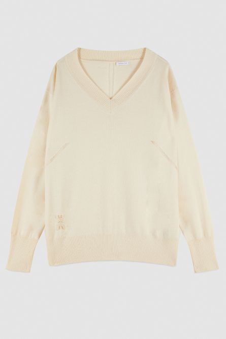 Soft wool sweater, Beige, Patrizia Pepe