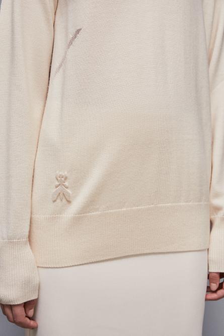 Soft wool sweater, Beige, Patrizia Pepe