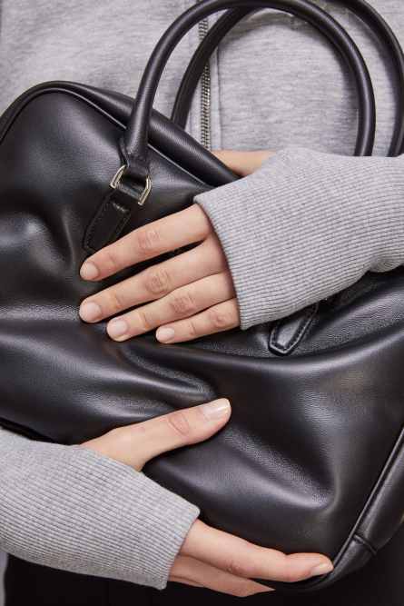 Felpa collo alto con zip in cotone, Grigio, Patrizia Pepe