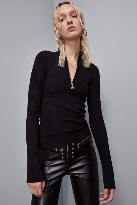 【NEW限定品】 | sweater turtleneck blend Wool Black Pepe Patrizia | トップス
