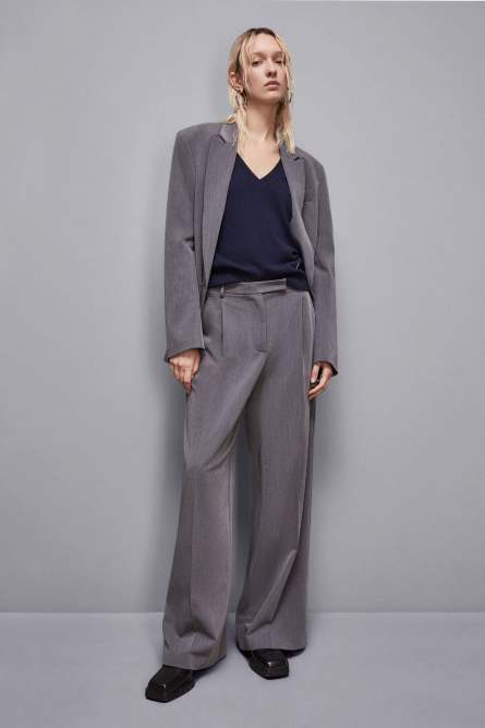 V-neck Cashmere Jumper, Blue, Patrizia Pepe