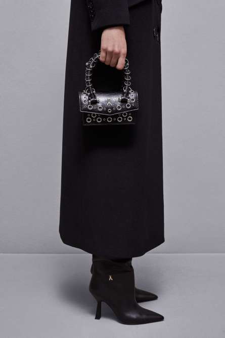 Fly Bamby Bag Mini Post Punk, Black, Patrizia Pepe