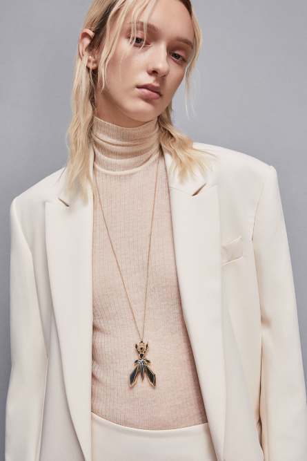 Gold-colored reversible necklace, Gold, Patrizia Pepe