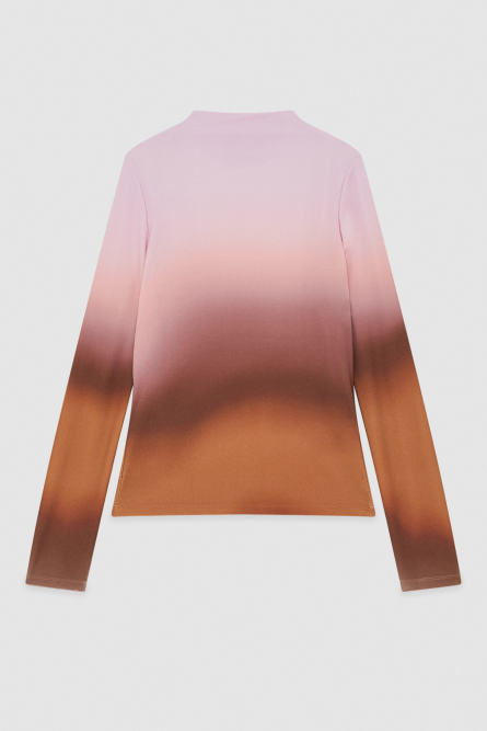 Essential jersey skinny sweater, Brown, Pink, Patrizia Pepe