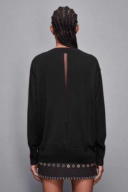 Soft wool sweater, Black, Patrizia Pepe