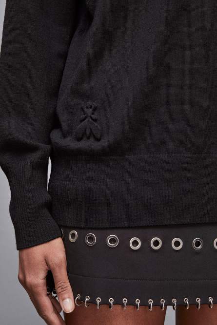 Soft wool sweater, Black, Patrizia Pepe