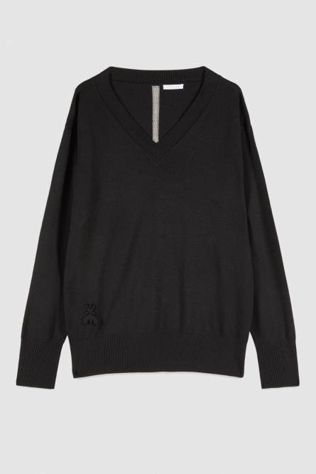 Soft wool sweater, Black, Patrizia Pepe
