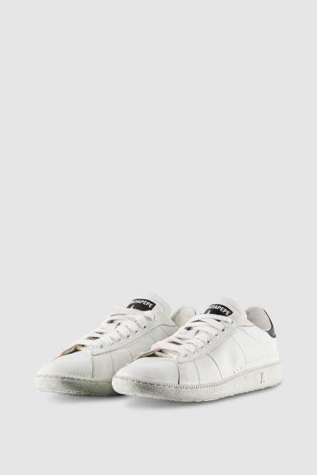 SKIN Sneakers &apos;93 in leather, White, Patrizia Pepe