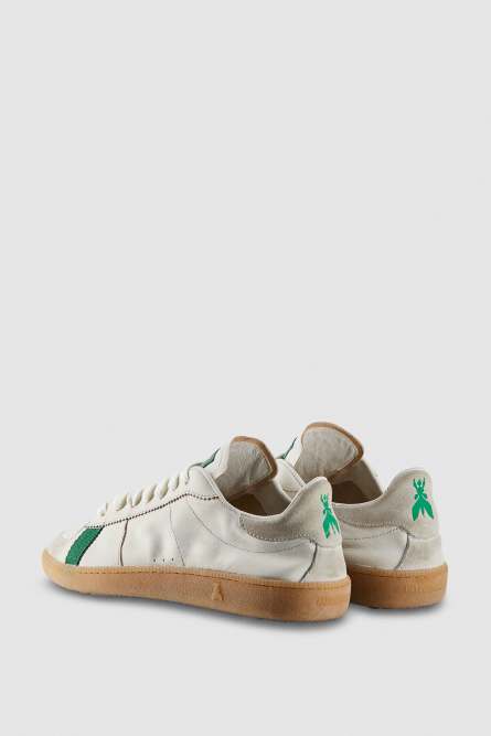 SKIN Sneakers in leather with lettering, White, Patrizia Pepe