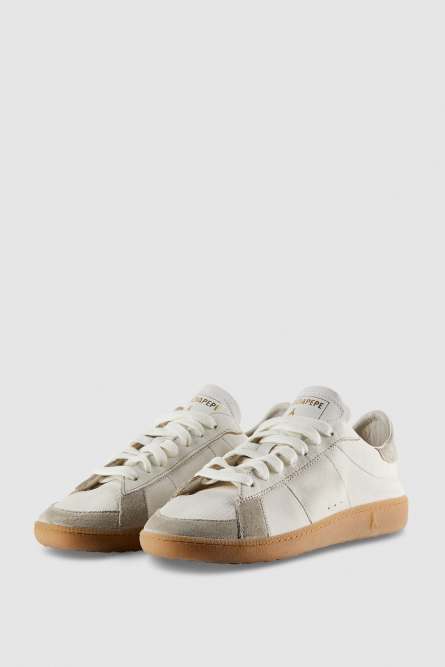 SKIN Sneakers in nappa leather with lettering, White, Patrizia Pepe