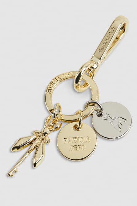 Patrizia Pepe Keychain, Light Gold, Patrizia Pepe