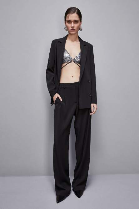 Tulle bra with sequins, Multicolor, Patrizia Pepe