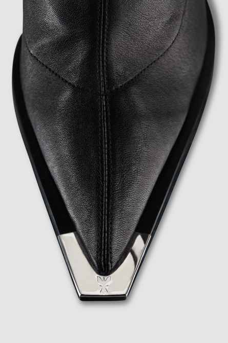 Stretch-Stiefel mit Absätzen, Schwarz, Patrizia Pepe
