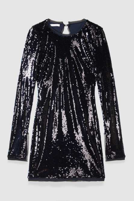 Abito in paillettes, Blu, Patrizia Pepe