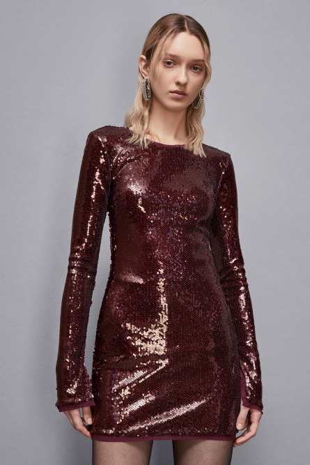 Sequin dress, Red, Patrizia Pepe
