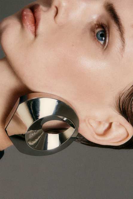 Hoop earrings, Silver, Patrizia Pepe