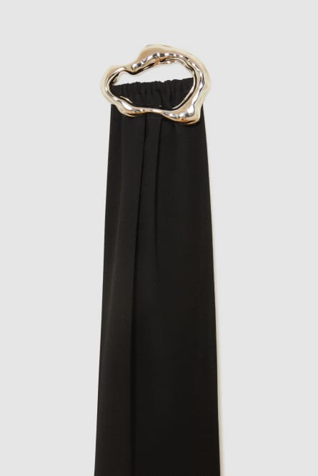 Jeweled sash, Black, Patrizia Pepe