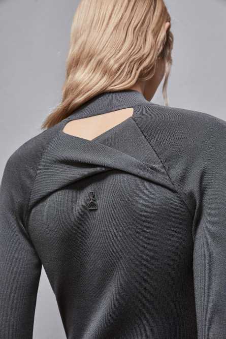 Essential midi dress, Grey, Patrizia Pepe