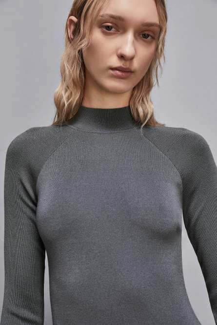 Essential midi dress, Grey, Patrizia Pepe