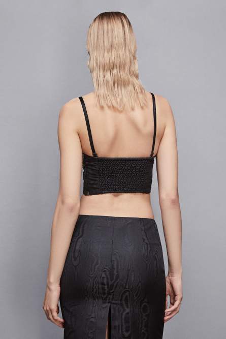 Bustier-Oberteil, Schwarz, Patrizia Pepe