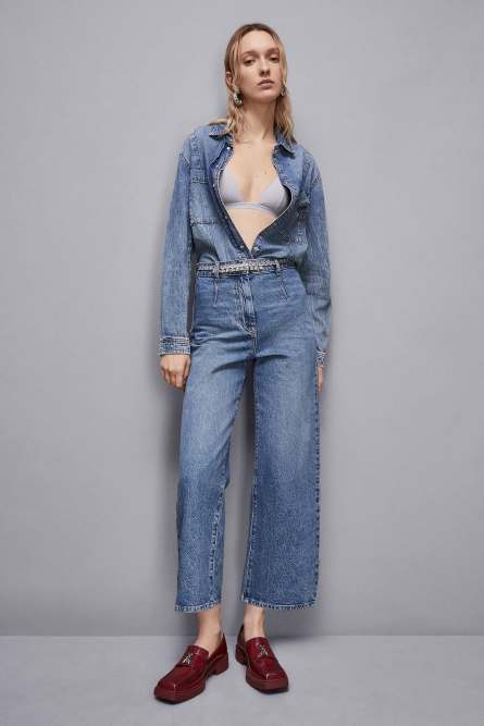Denim shirt, Blue, Patrizia Pepe