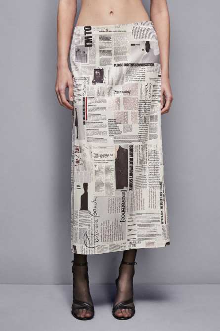 Gonna stampa manifesto, Multicolor, Patrizia Pepe