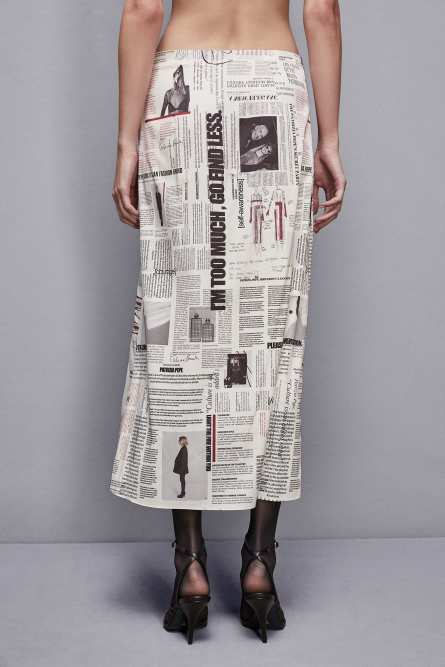 Gonna stampa manifesto, Multicolor, Patrizia Pepe