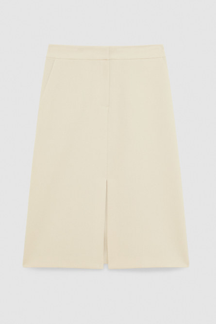 Flared midi skirt, Beige, Patrizia Pepe