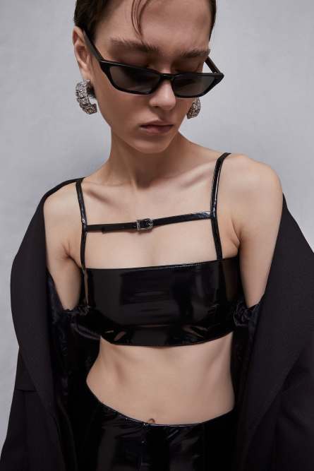 Bandeau-BH, Schwarz, Patrizia Pepe
