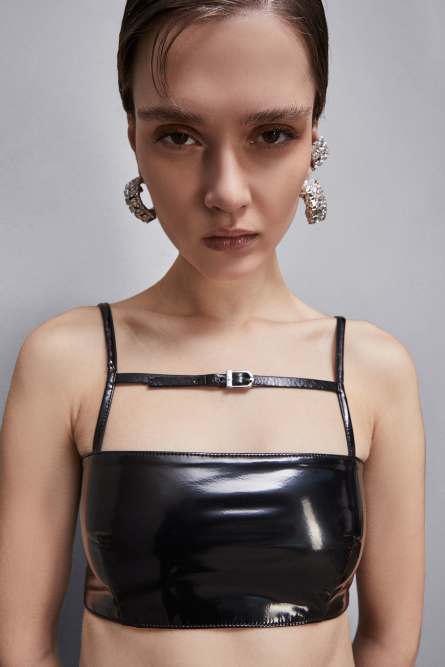 Bandeau-BH, Schwarz, Patrizia Pepe