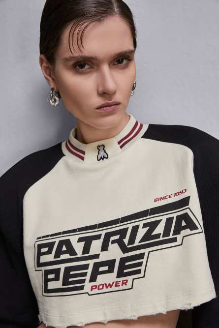 Sweat de course court, Beige, Patrizia Pepe
