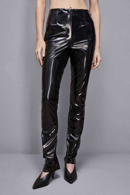 Vinyl leggings, Black, Patrizia Pepe