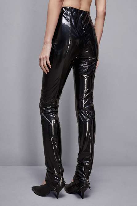 Vinyl leggings, Black, Patrizia Pepe
