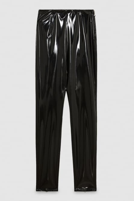 Vinyl leggings, Black, Patrizia Pepe