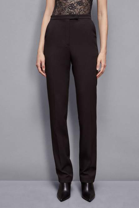 Slim fit pants, Black, Patrizia Pepe