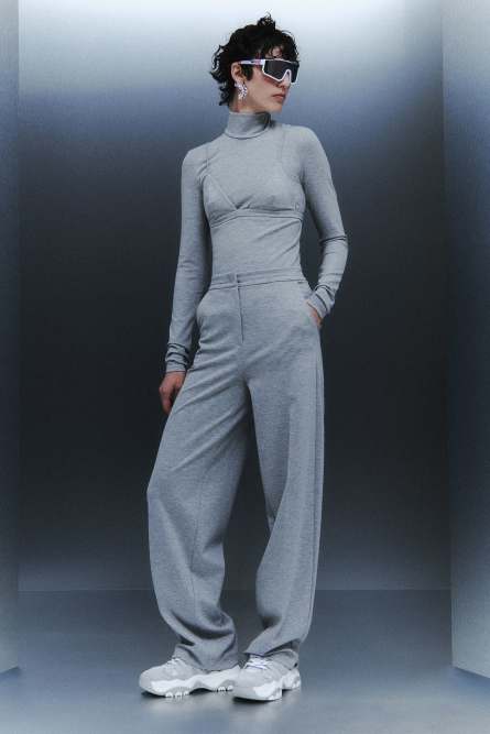 Straight pants, Grey, Patrizia Pepe