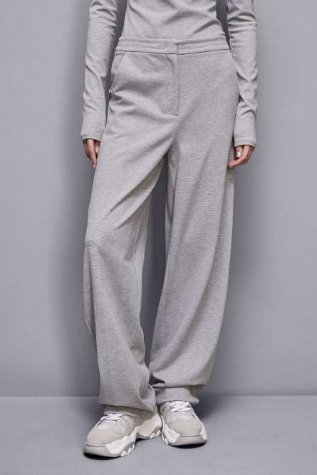 Straight pants, Grey, Patrizia Pepe