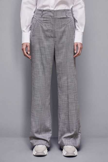 Essential palazzo pants, Grey, Patrizia Pepe