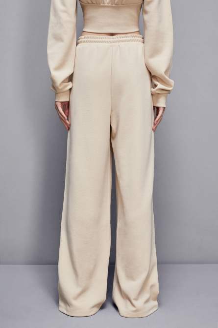 Pantalon en feutre, Beige, Patrizia Pepe