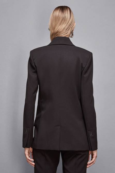 Double-breasted smoking jacket, Black, Patrizia Pepe