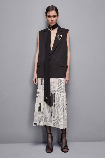 Two-button vest, Black, Patrizia Pepe