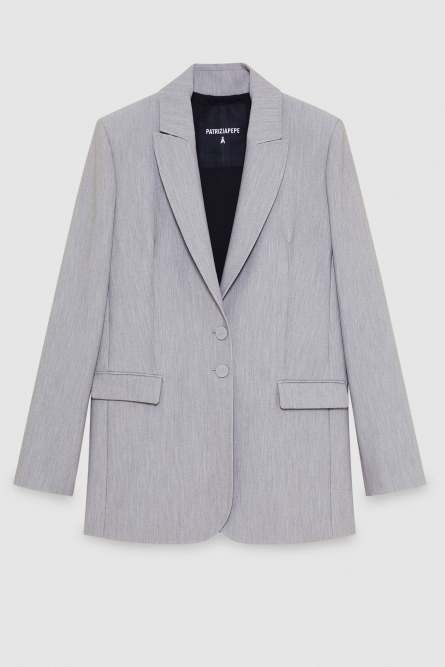 Two-button jacket, Grey, Patrizia Pepe