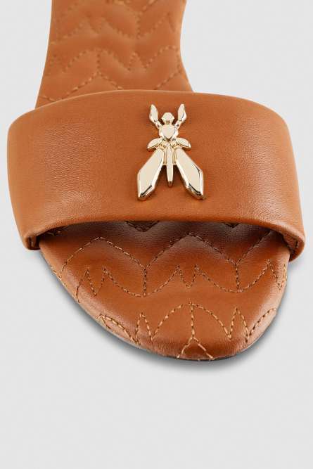 Flat smooth leather sandals, Leather, Patrizia Pepe