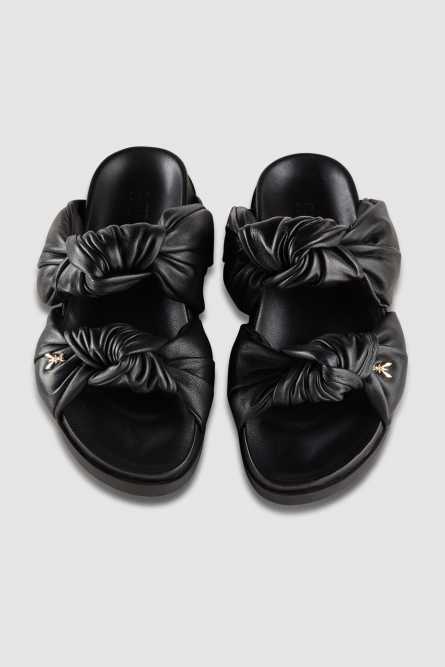 Sandales à nœuds, Noir, Patrizia Pepe
