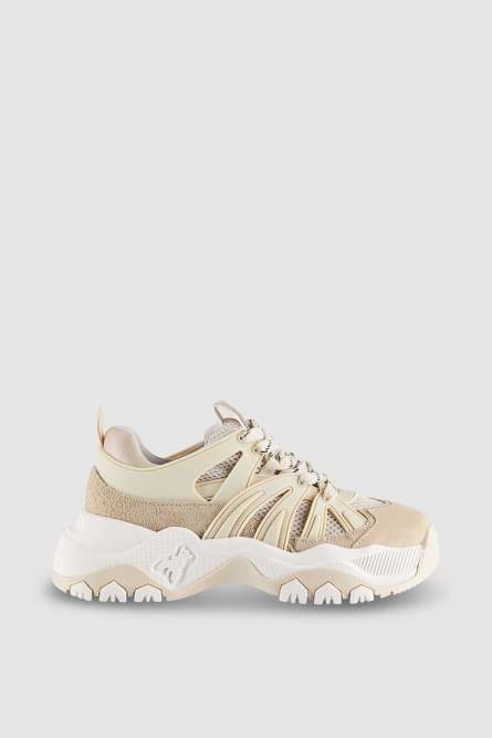 Running sneakers, Beige, White, Patrizia Pepe